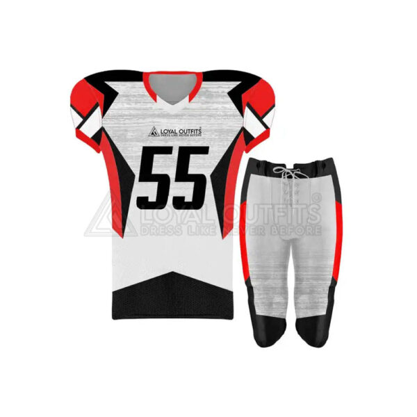 Wholesale Price Customized American Football Uniform Team 100% Polyester Football Jersey