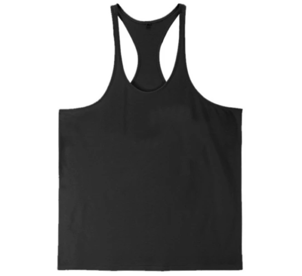 Wholesale Custom Logo Mens Tank Tops Fitness Wear Outwork Sleeveless Men Stringers - Image 2