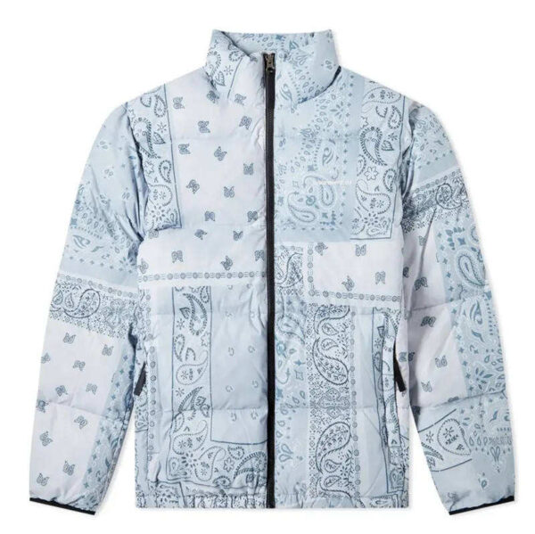 Sublimation Printed Flowers Men's Puffer Jacket Low Price Comfortable & Fashionable Bubble Jackets - Image 6