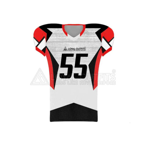 Wholesale Price Customized American Football Uniform Team 100% Polyester Football Jersey - Image 3