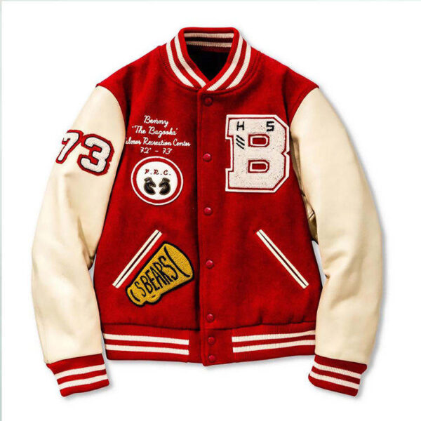 New Style 2024 Leather Sleeve Baseball Jackets with Embroidered Patches For Unisex - Image 4