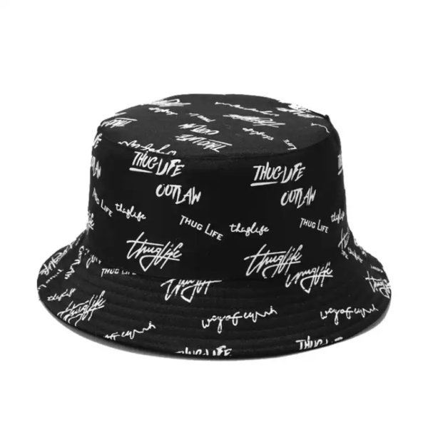 Solid Printed Wholesale Price Fashion Custom Logo Bucket Hat Unisex Double-Side-Wear Sun Cap - Image 3