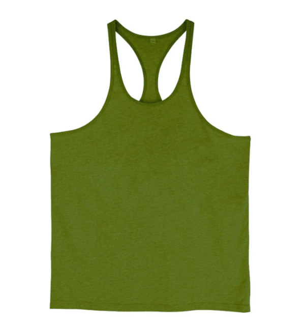 Wholesale Custom Logo Mens Tank Tops Fitness Wear Outwork Sleeveless Men Stringers - Image 4