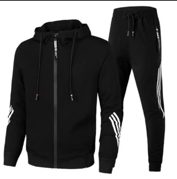 Workouts Slim Fit Gym Clothing Two Piece Sportswear Tracksuit Set For Men & Women - Image 2